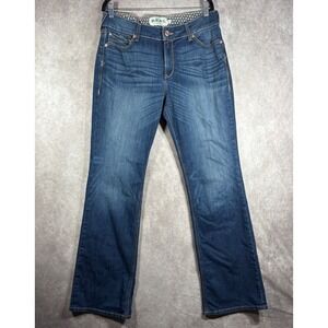 Ariat Jeans Women 33L Blue Real Denim Bootcut Western Riding Embroidered Western